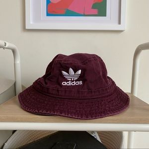 Adidas Maroon Bucket Hat